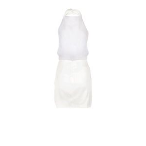 Drape Me Baby White Dress by Ellae Lisque